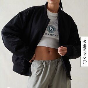 NWOT Pacsun Oversized Wool Bomber Varsity Jacket